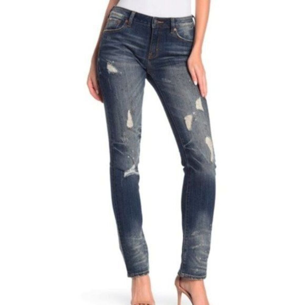 Rock Revival Mid-Rise Straight Jeans Blue NWT
